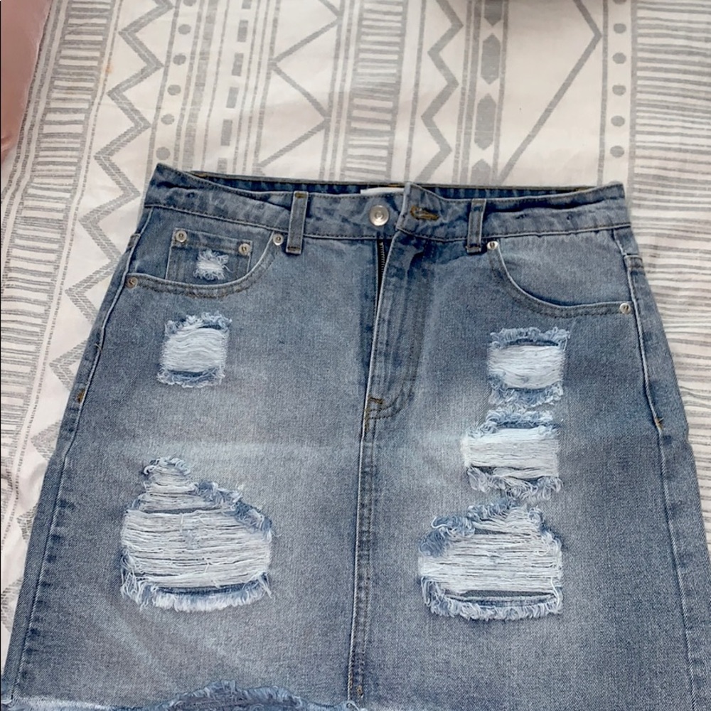 Denim Mini Skirt